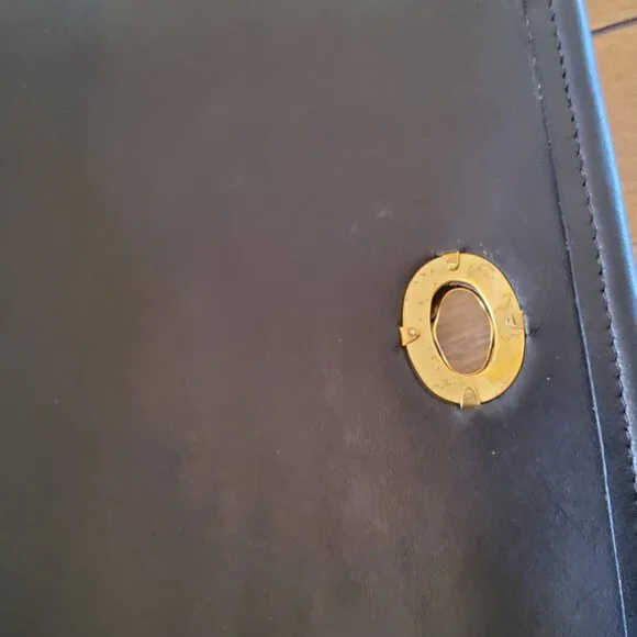 Vintage Coach Navy Court Crossbody Handbag + Hangtag 9870 - Picture 8 of 14